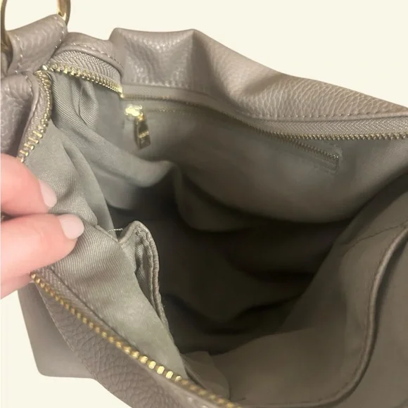 BCBG Paris Black and Tan Tote Bag with matching crossbody purse - Picture 3 of 4